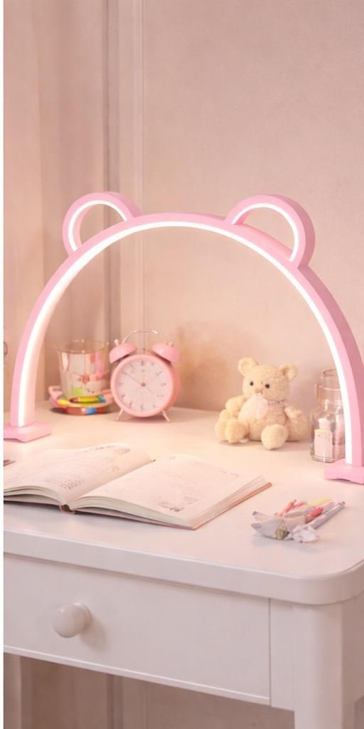 USB-Powered LED Nail Lamp with Metal Housing & Curved Arm - Adjustable Beauty for Gel Polish