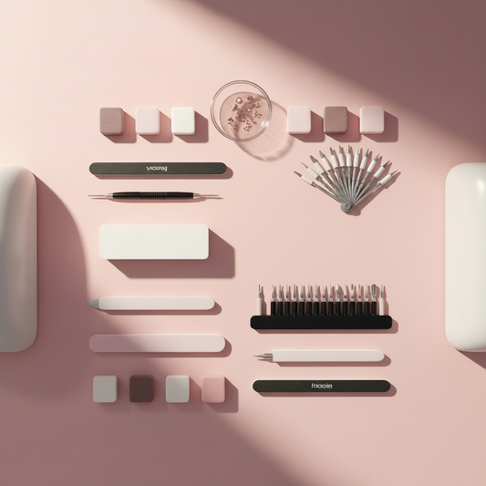 Pink nail table without e-file machine